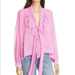 Le Superb women pink Hendrix blouse NWT